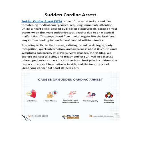 Heart attack v/s cardiac arrest -medical information | PPTX