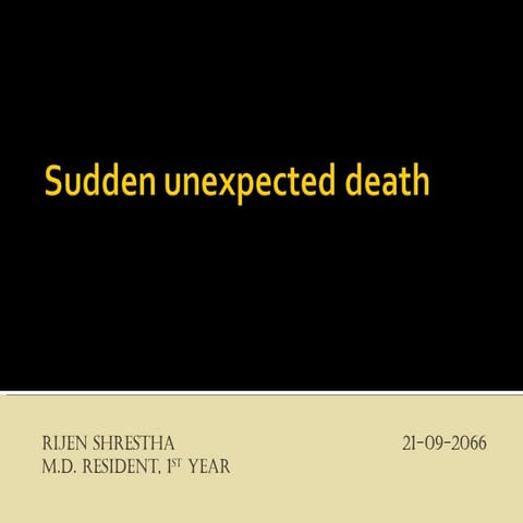 Sudden cardiac death
