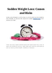 Sudden Weight Loss Causes and Risks pdf Sudden Weight Loss Causes and Risks pdf