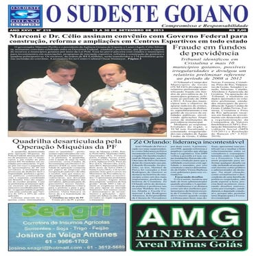 O Sudeste Goiano outubro 2013