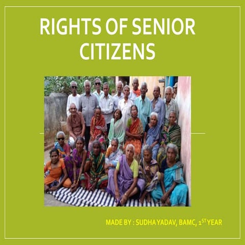 Presentation senior citizen | PPTX