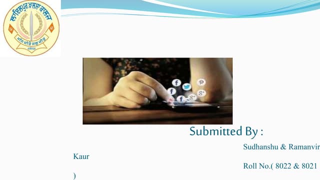 impact of social media on youth m.com ppt 