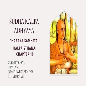 Sudha kalpa sthana charaka samhita .pptx