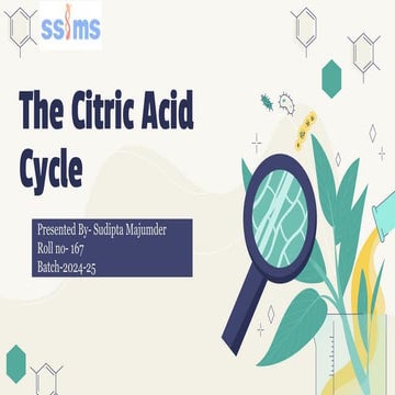 Biochemistry Presentation On Citric Acid Cycle 2 Pdf