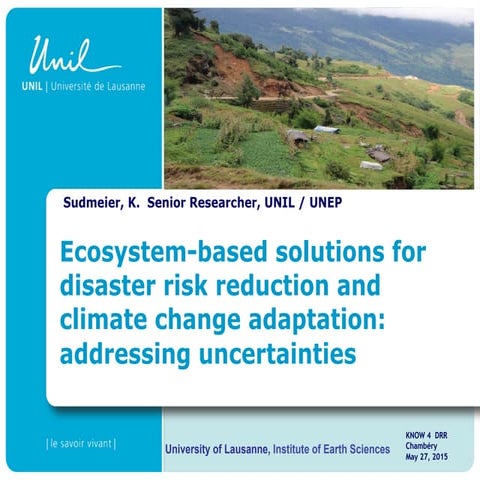 Ecosystem Based Disaster Risk Reduction | PPTX