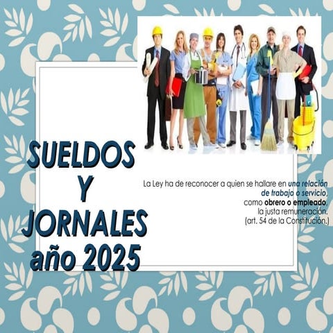 Remuneraciones S y J año 2025 en Uruguay
