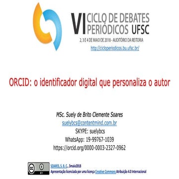 ORCID: o identificador digital que personaliza o autor 