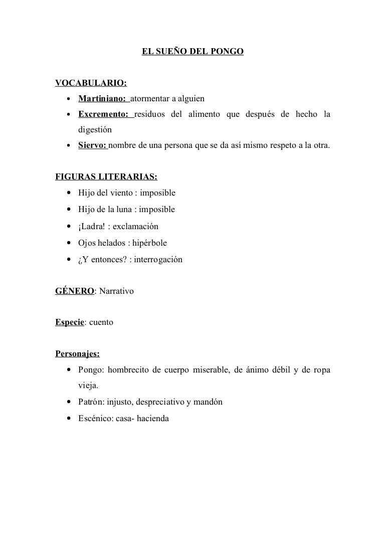 Sueno Del Pongo