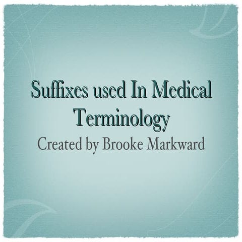 Suffixes | PPT