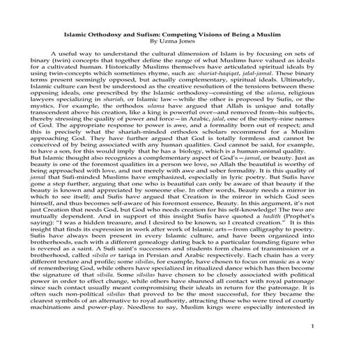 Sufism and Orthodoxy