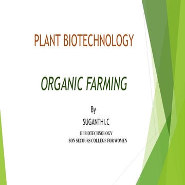 Suganthi organic farming | PPTX
