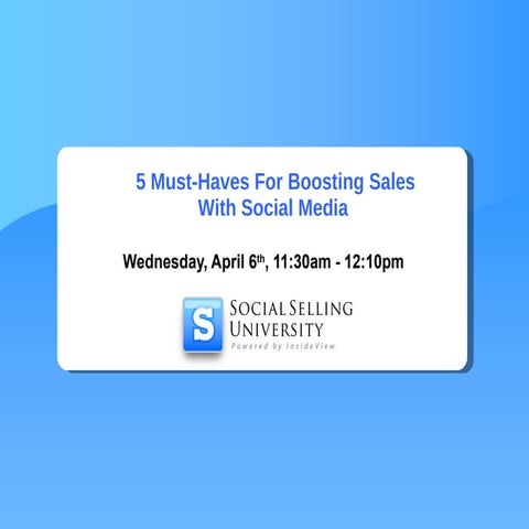 5 Must-Haves For Boosting Sales With Social Media 