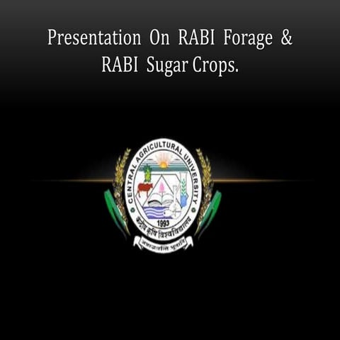 Sugar crops(Sugarbeet and Sugarcane)