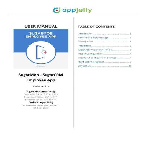 SugarMob - SugarCRM Employee App