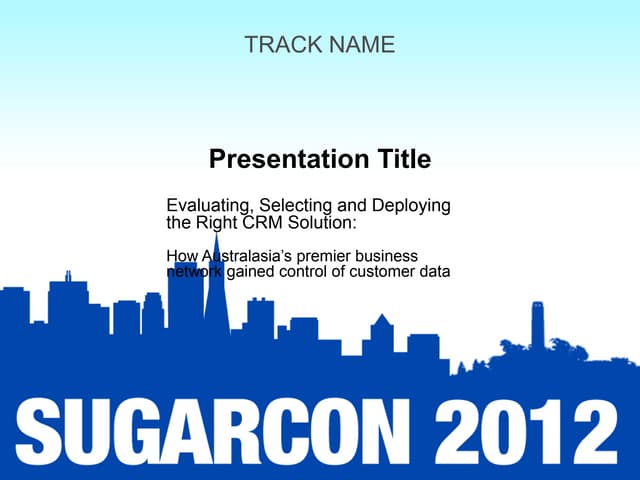 Implementing SugarCRM for Australia's premiere business network