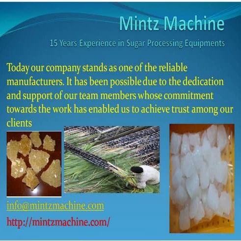 Sugar processing | PPTX