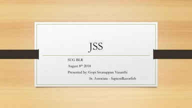 Sug bangalore - headless jss