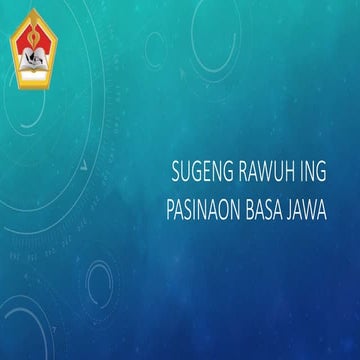 Sugeng Rawuh Jawa language greeting sign