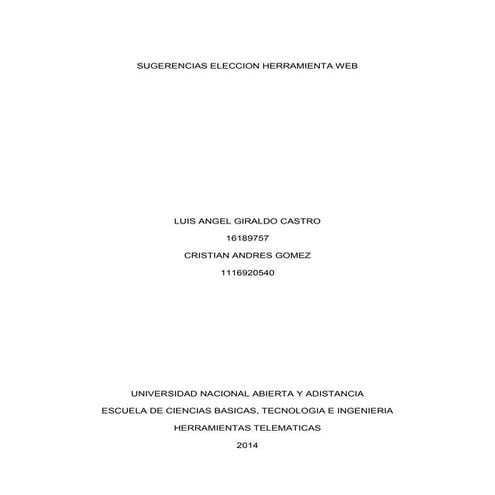 Sugerencias eleccion herramienta web