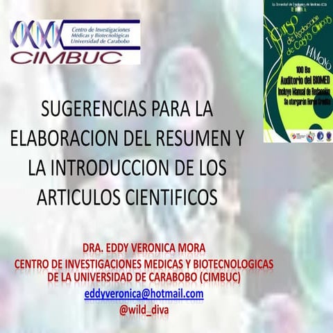 Sugerencias para la elaboracion del resumen y la