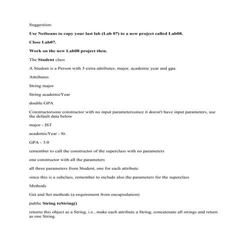 Suggestion- Use Netbeans to copy your last lab (Lab 07) to a new proje.pdf