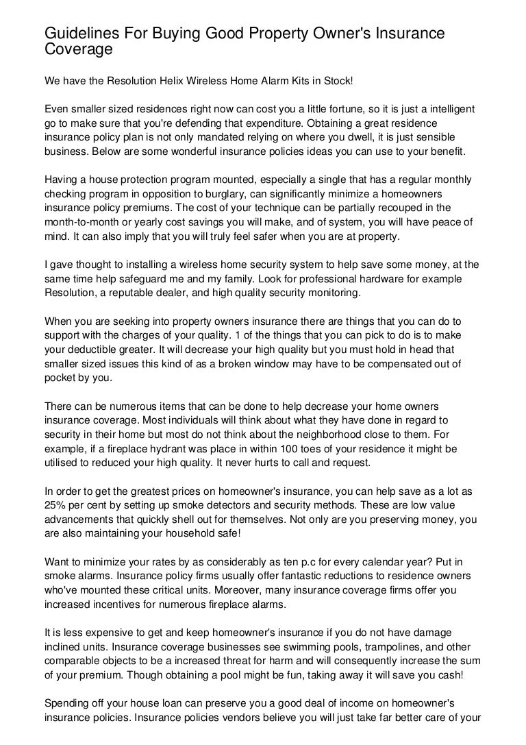 what insurance do i need when buying a house