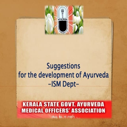 Suggestions to BJP Medical cell