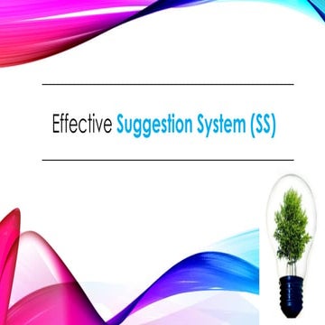 Suggestion system (ss) 2016