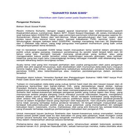 Suharto dan g30 s