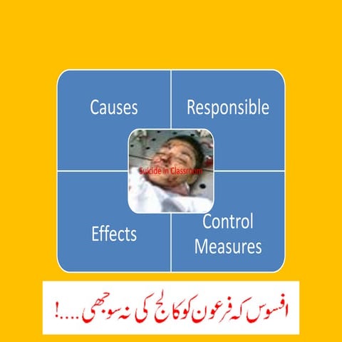 Suicidal in classroom