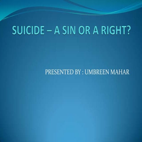 Suicide - My Right to Die