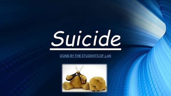 Suicide prevention and awareness | PPT