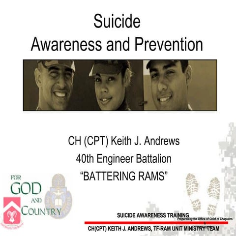 Suicide Awareness And Prevention DEC07 | PPT