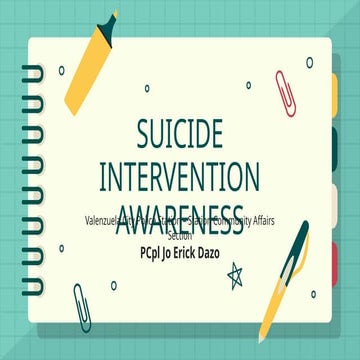 05 Understanding Suicide presentation and slides | PPTX