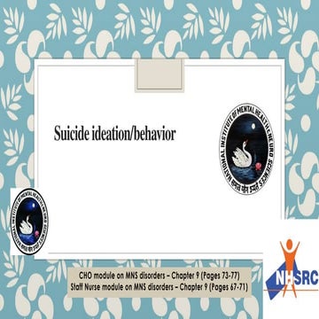 Suicide awareness and prevention | PPTX
