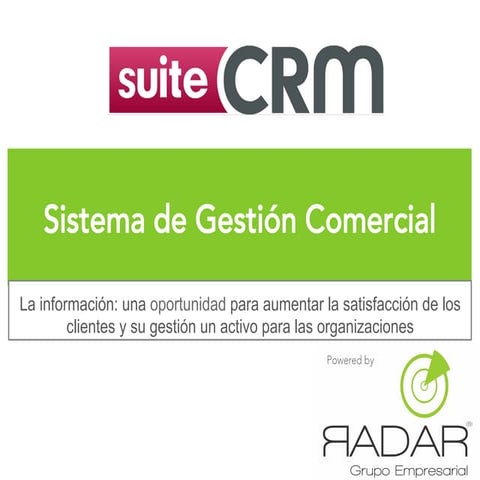SuiteCRM  - Radar Grupo Gmpresarial