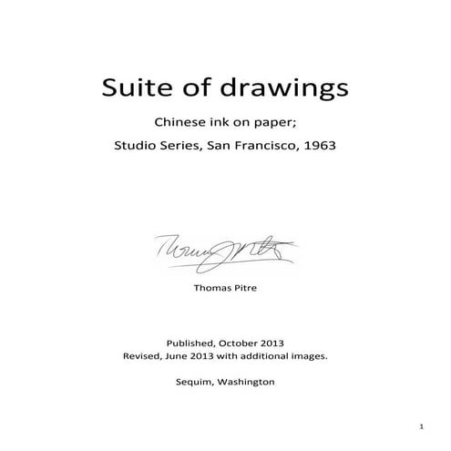 Suite of ink drawings -updated with more images, June 2014