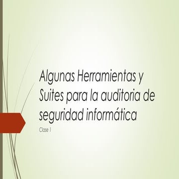 Suites de auditorias informáticas