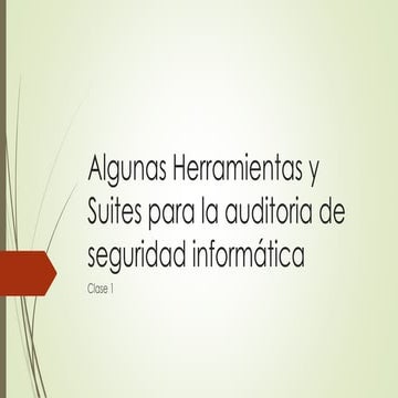 Suites de auditorias informáticas
