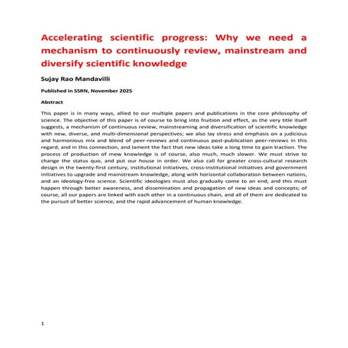 Sujay Rao Mandavilli Accelerating scientific progress continuous mainstreaming of scientific knowledge FINAL FINAL FINAL FINAL FINAL.pdf