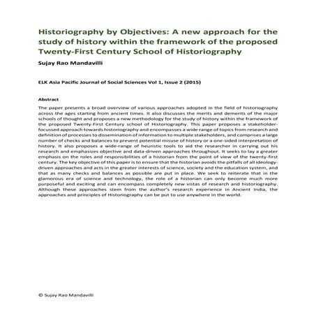 Subjectivity and objectivity in history | DOCX