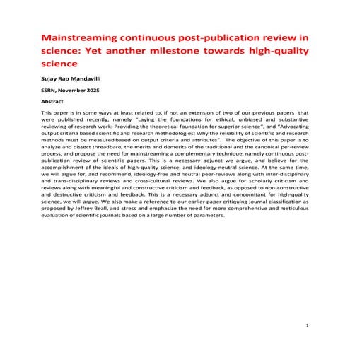 Sujay Rao Mandavilli Mainstreaming continuous post-publication reviews FINAL FINAL FINAL FINAL FINAL.pdf