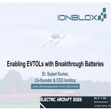 ENABLING EVTOL WITH BREAKTHROUGH BATTERIES