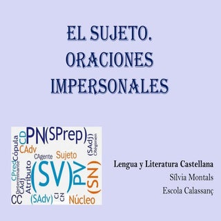 Sujeto y oraciones impersonales