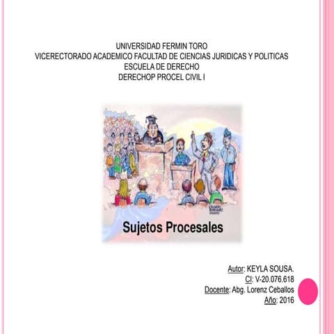 Sujetos procesales | PPTX