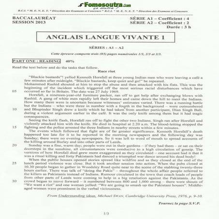 Sujets anglais bac_a1-a2_2013