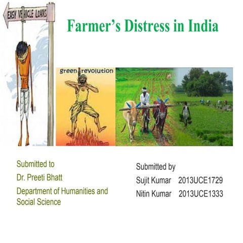 Farmer's distress in India