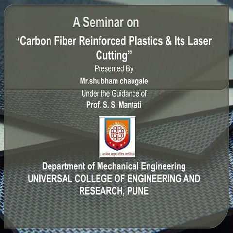 Carbon Fiber Reinforced Plastics & Its Laser Cutting