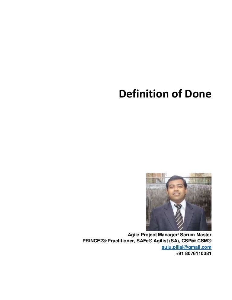 Definition of Done