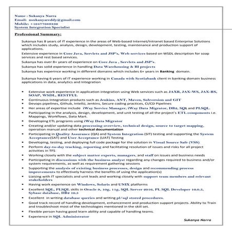 8+ years of experience in Java/J2EE technologies